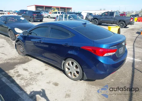 2013 Hyundai Elantra Limited (Ulsan Plant) из США, поврежденный, VIN KMHDH4AE0DU527493
